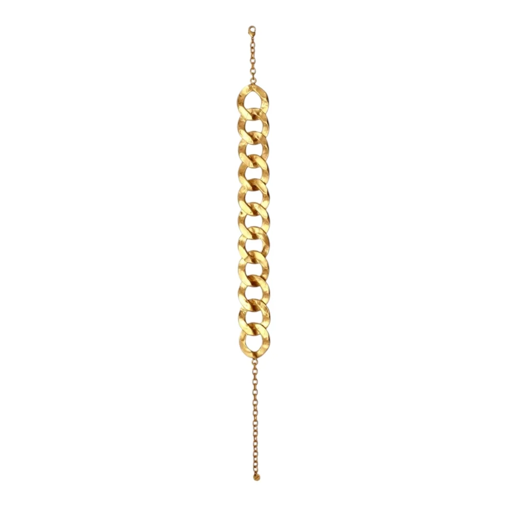 Cult Gaia Dulce Choker Chain Link Hammered Metal Necklace